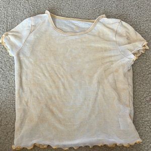 American eagle yellow see through top